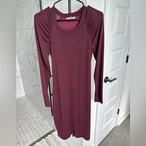 Motherhood Maternity Medium Red/Burgundy Sweater Dress